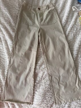 Entro Wide Leg Women’s Jeans in Light Beige